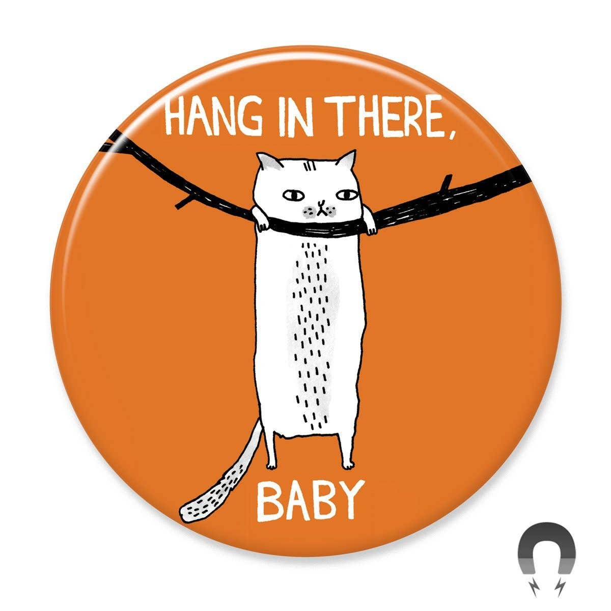 Hang In There Baby Cat Big Magnet by Gemma Correll