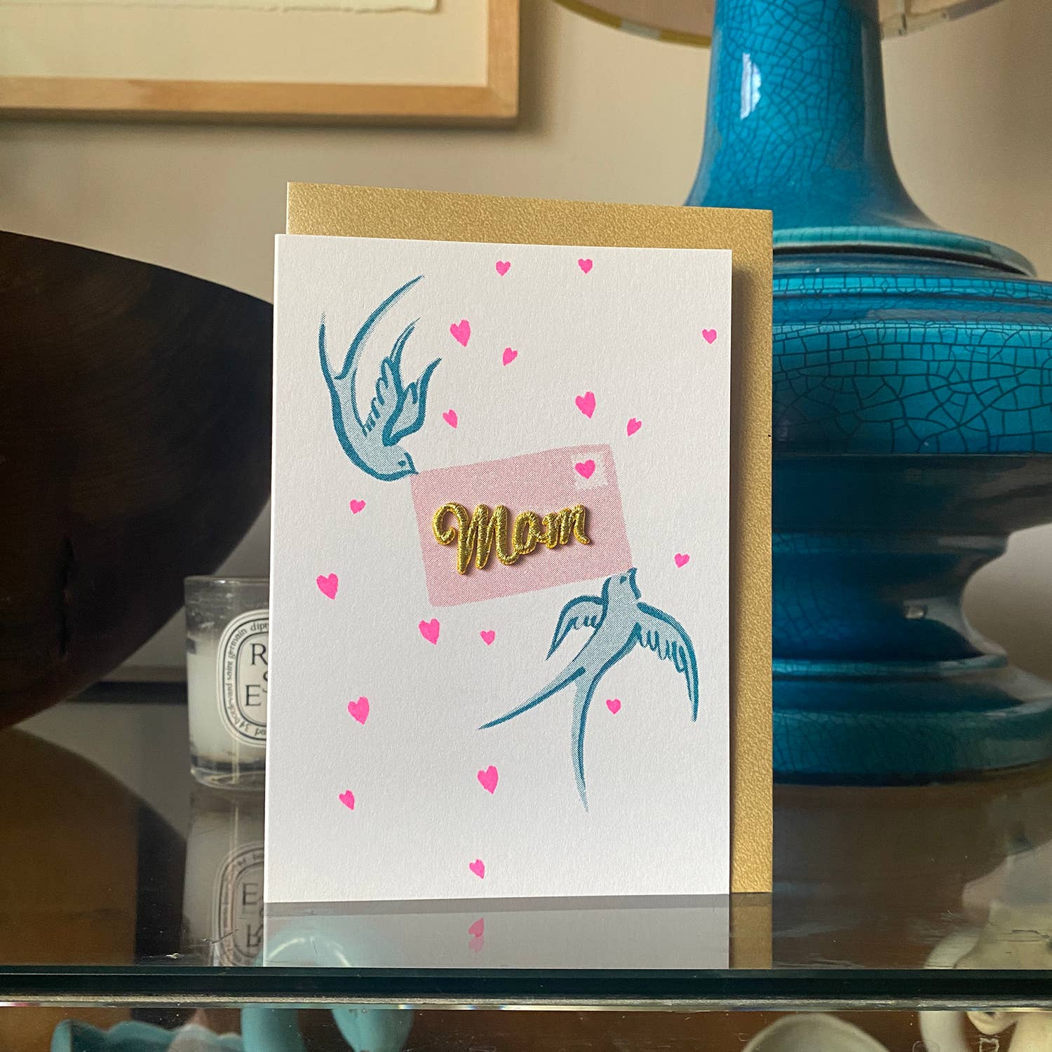 Mom Birds & Letter Card