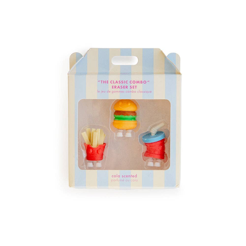 Classic Fast Food Combo Eraser Set