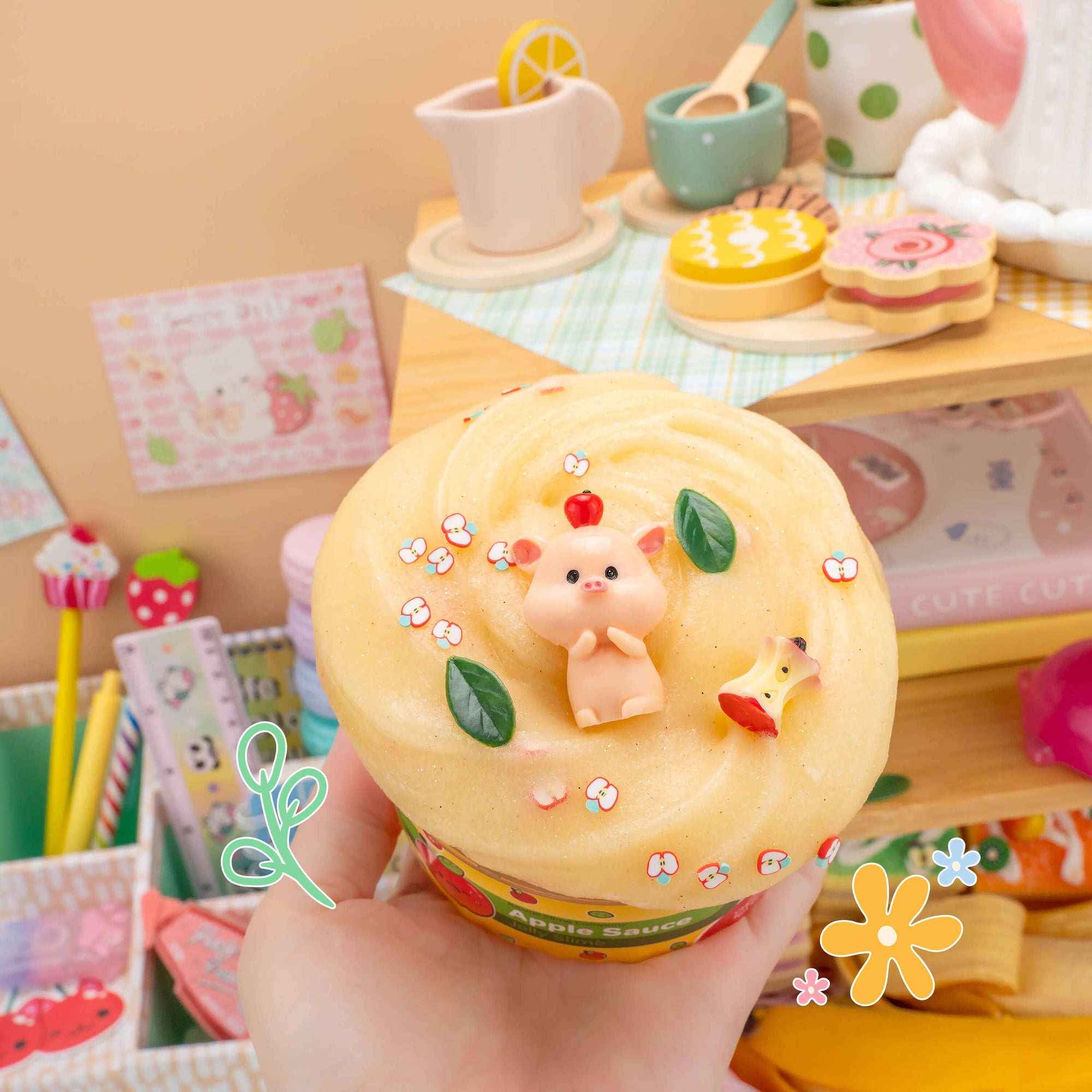 Apple Sauce Jelly Slime