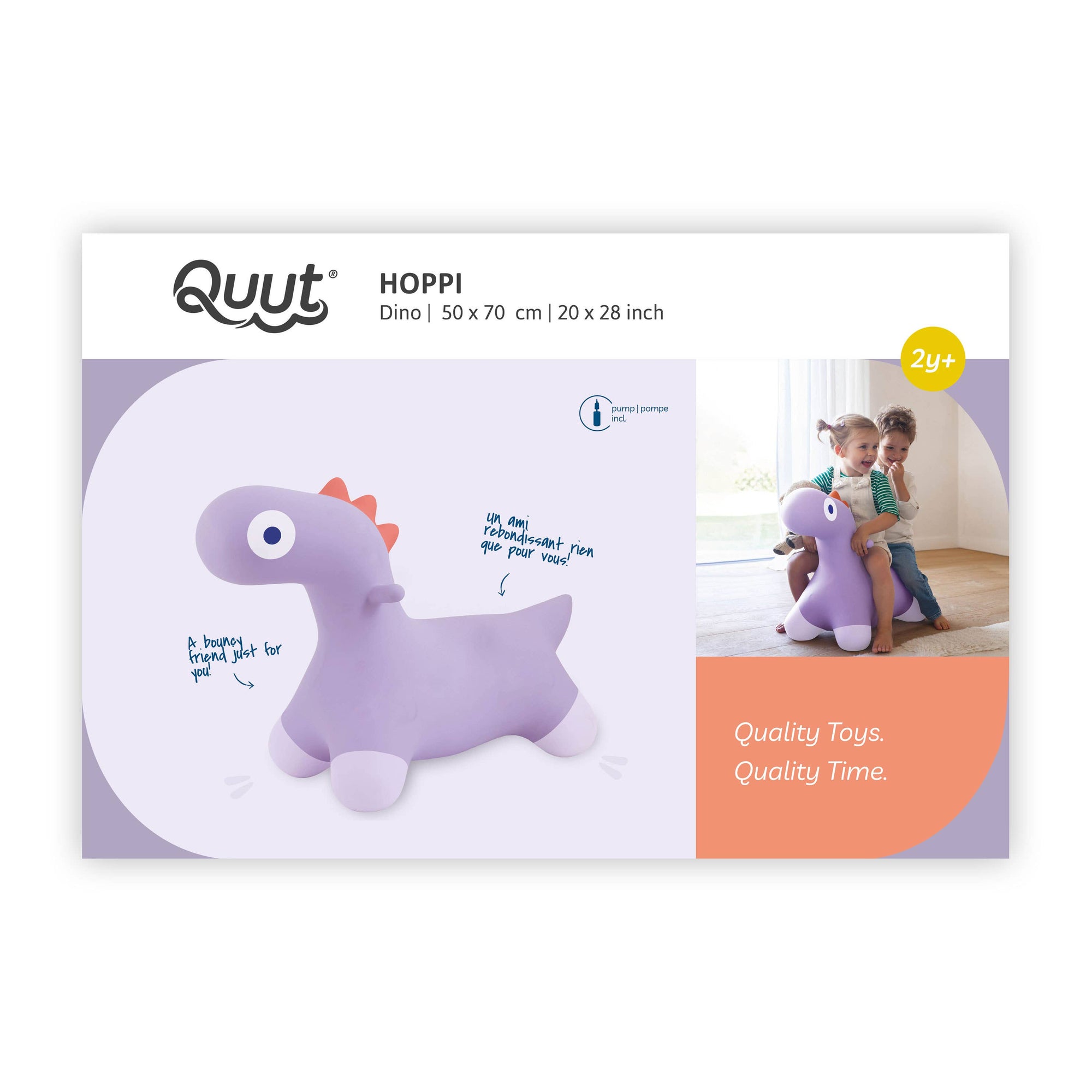 Quut Hoppi Dino -Lavender