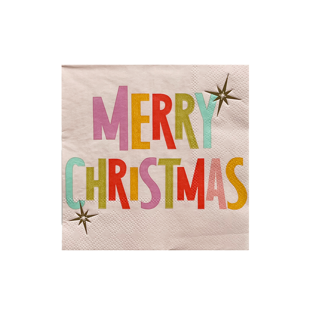 "Merry Christmas" Cocktail Napkins