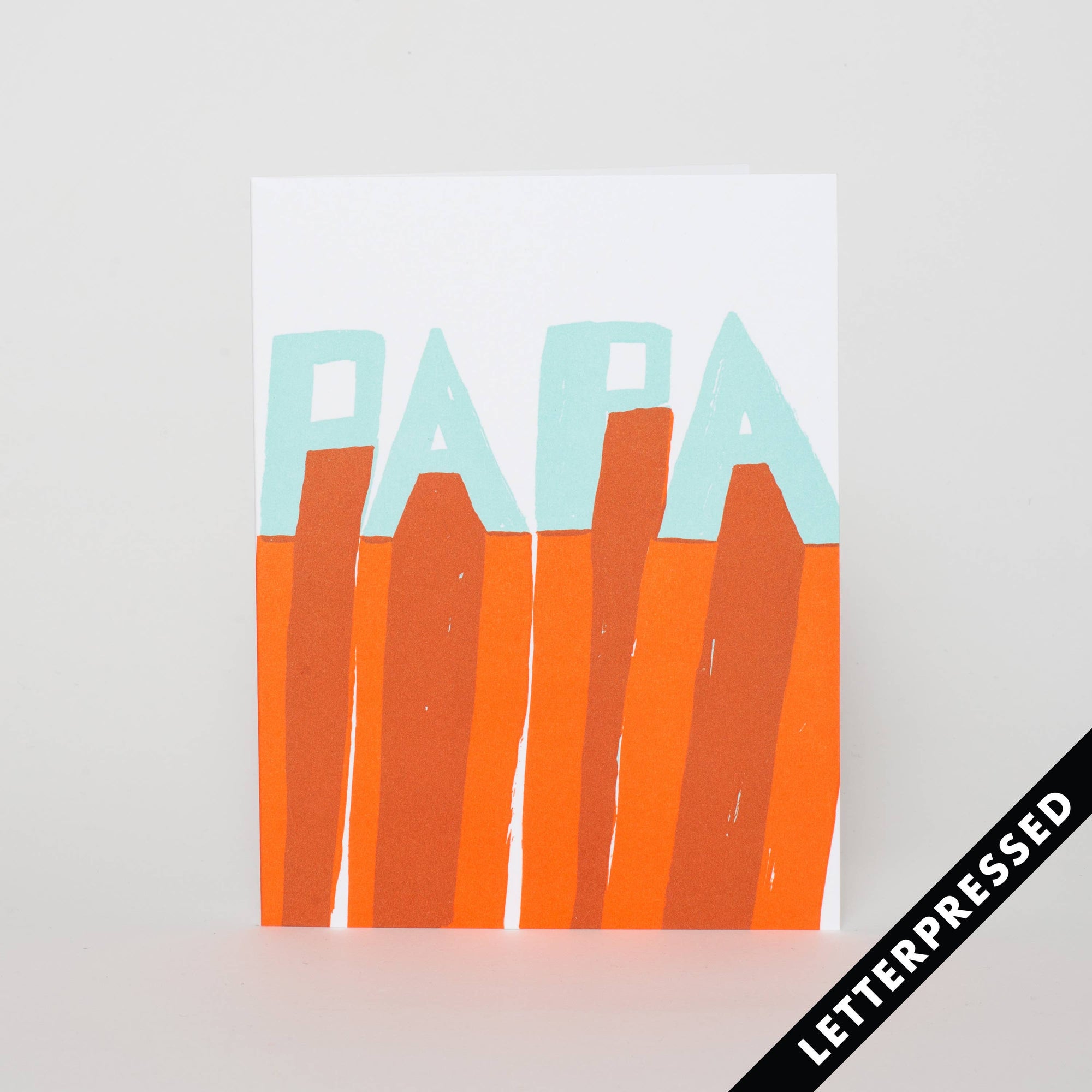 Papa Father's Day Letterpress Card