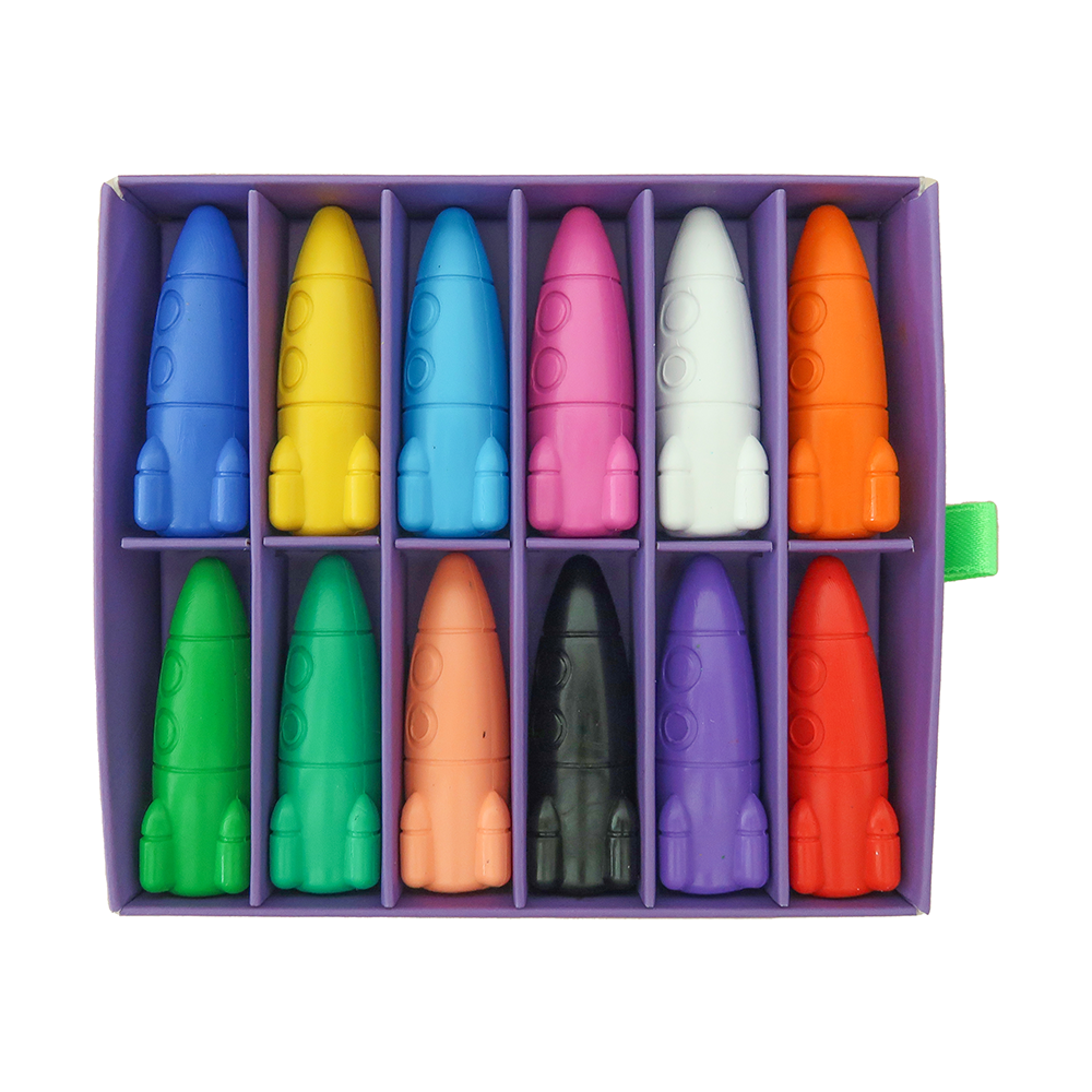 Lost In Space Rocket Ship Crayon Set