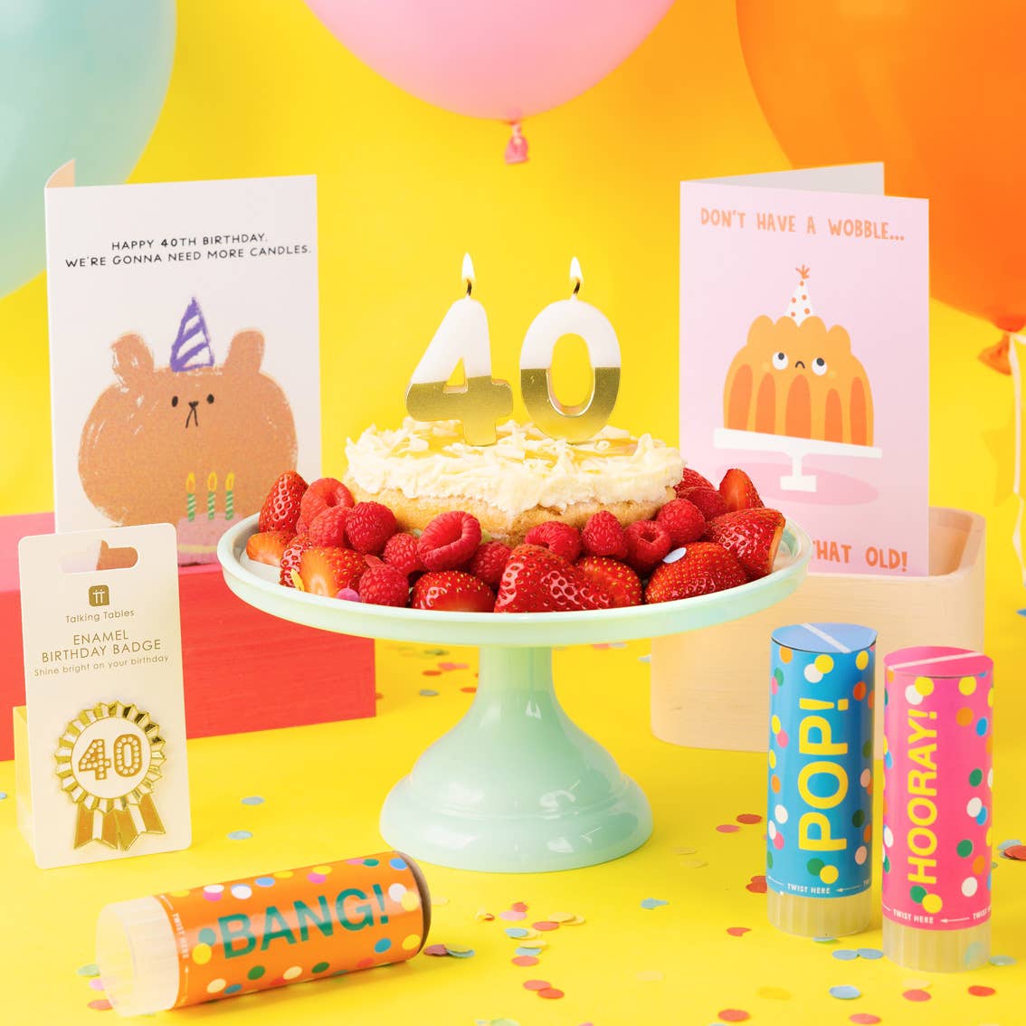 Rainbow Confetti Cannons (3 Pack)