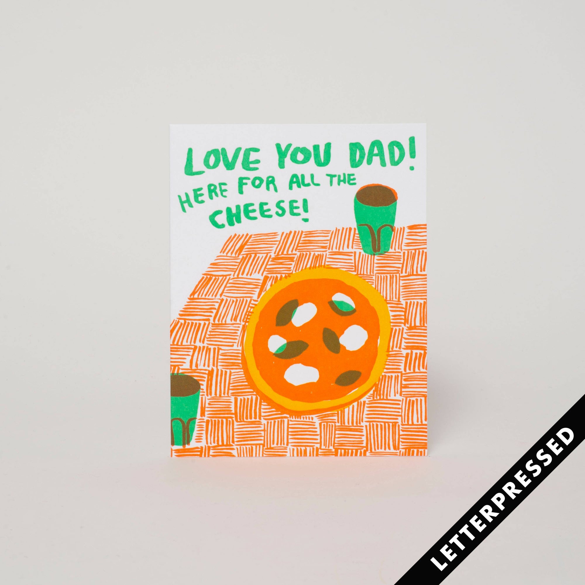 Cheesy Father's Day Letterpress Card