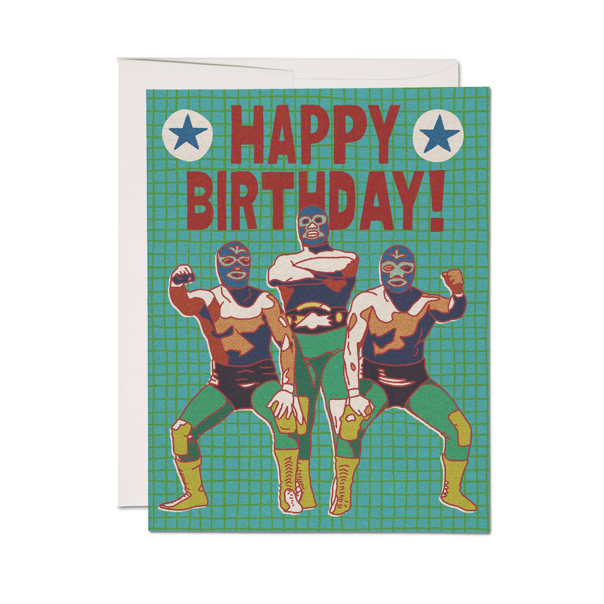 Luchador Birthday card