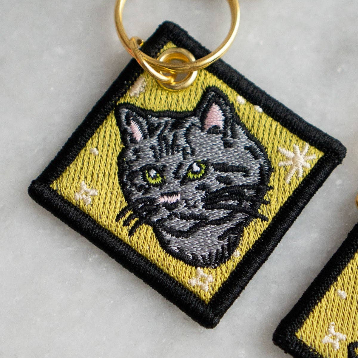 Shut Up Everyone (Cat) - Embroidered Keychain