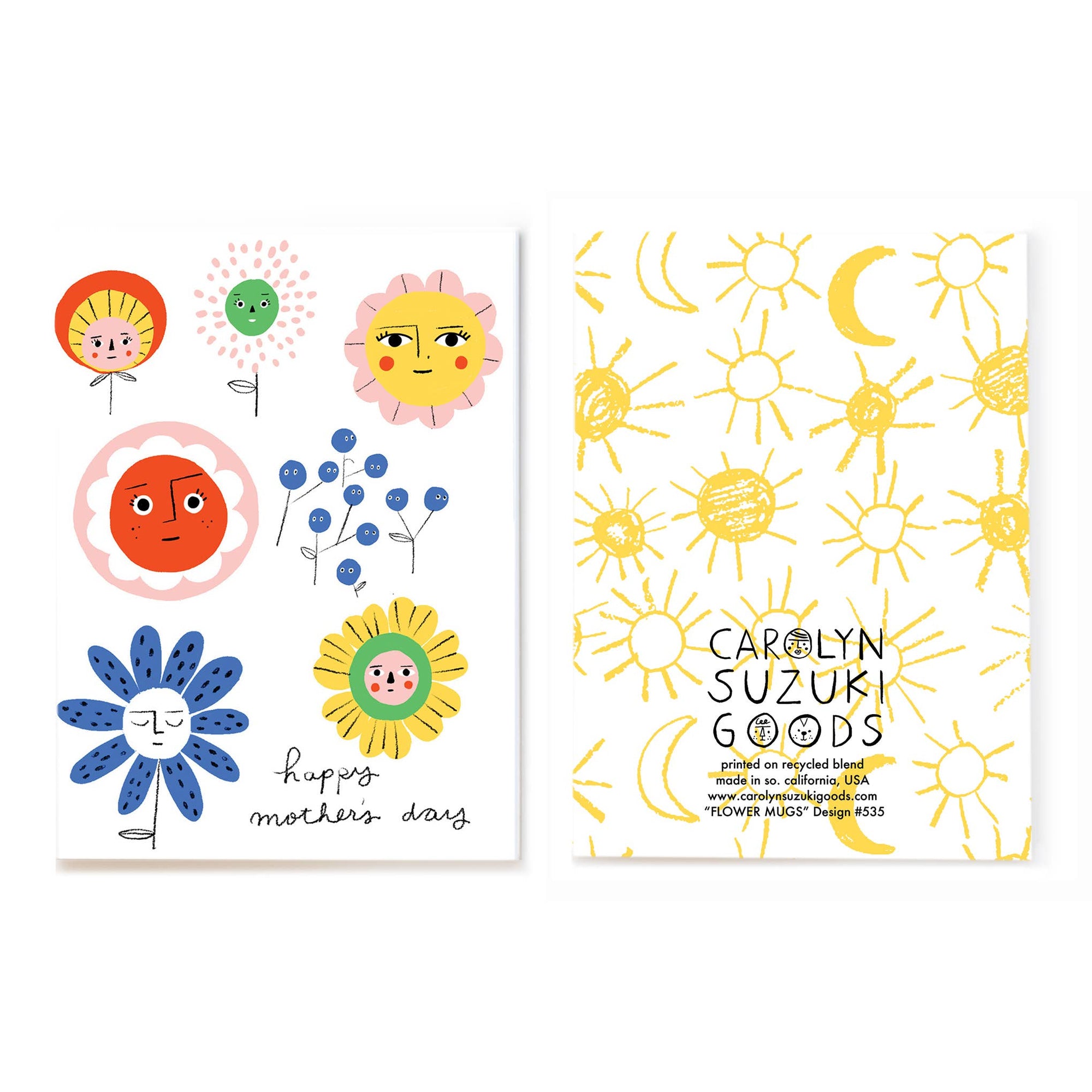 FLOWER MUGS -Carolyn Suzuki