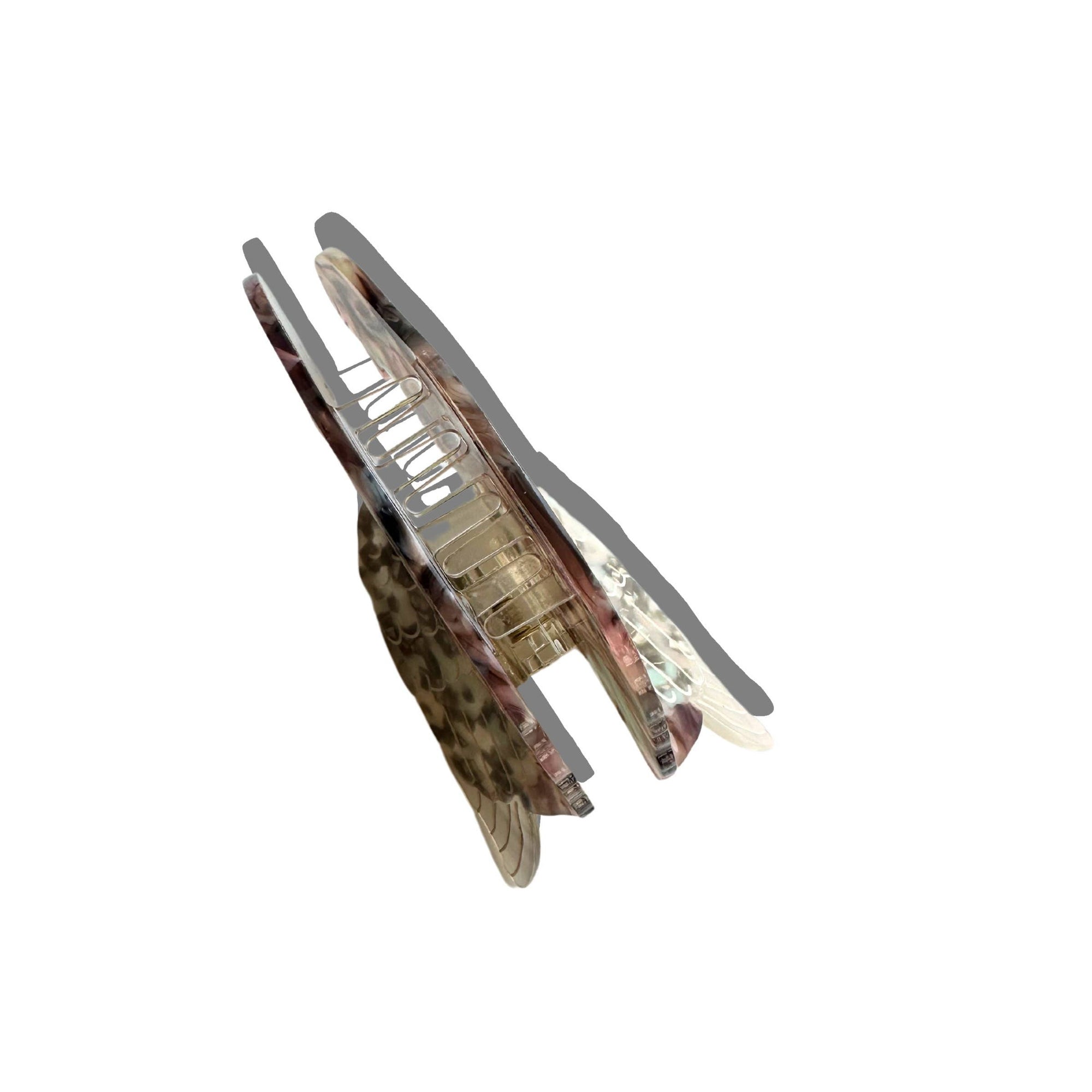 Camouflage-patterned clip sight on a white background