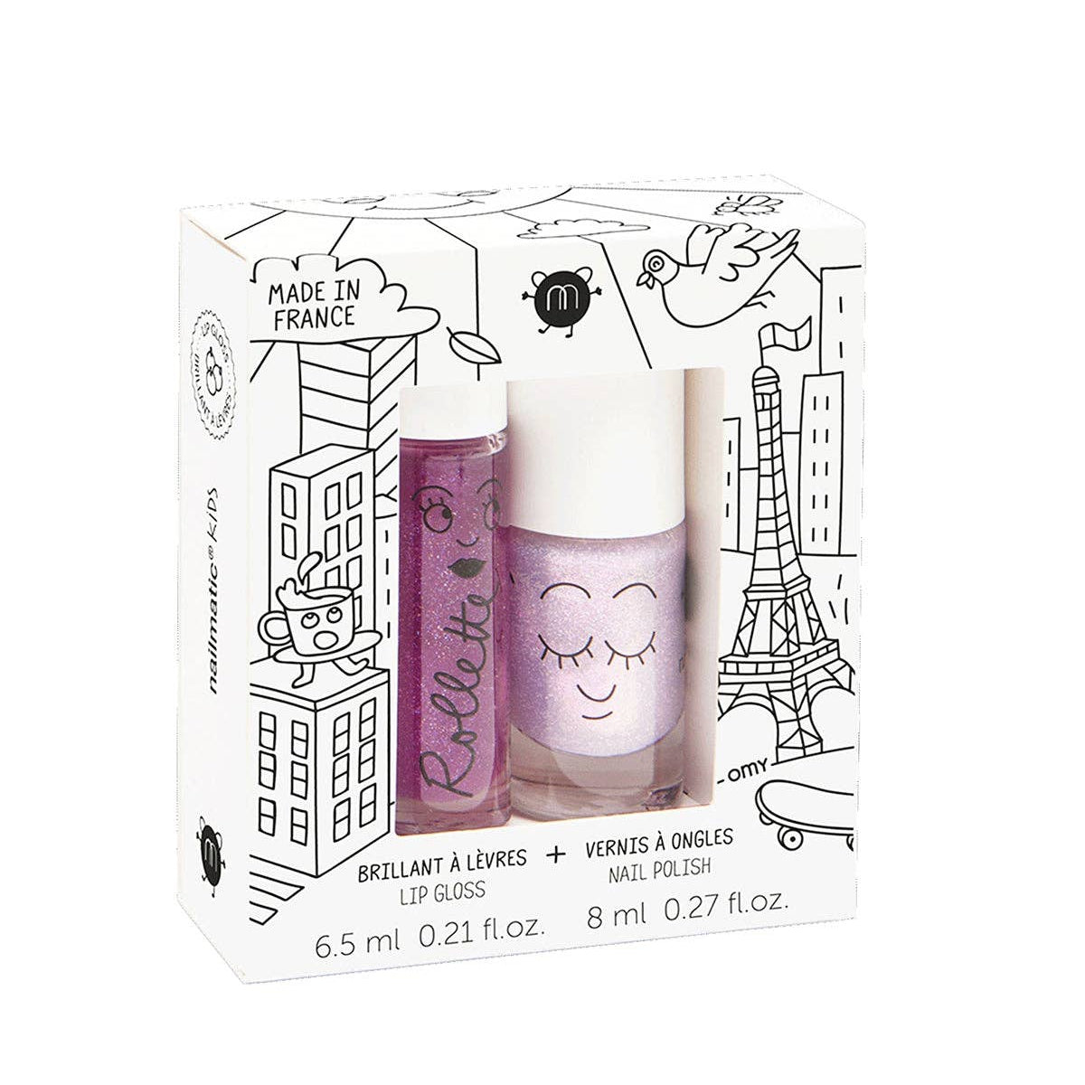 Nailpolish and Lip Gloss Set for Kids LOVELY CITY