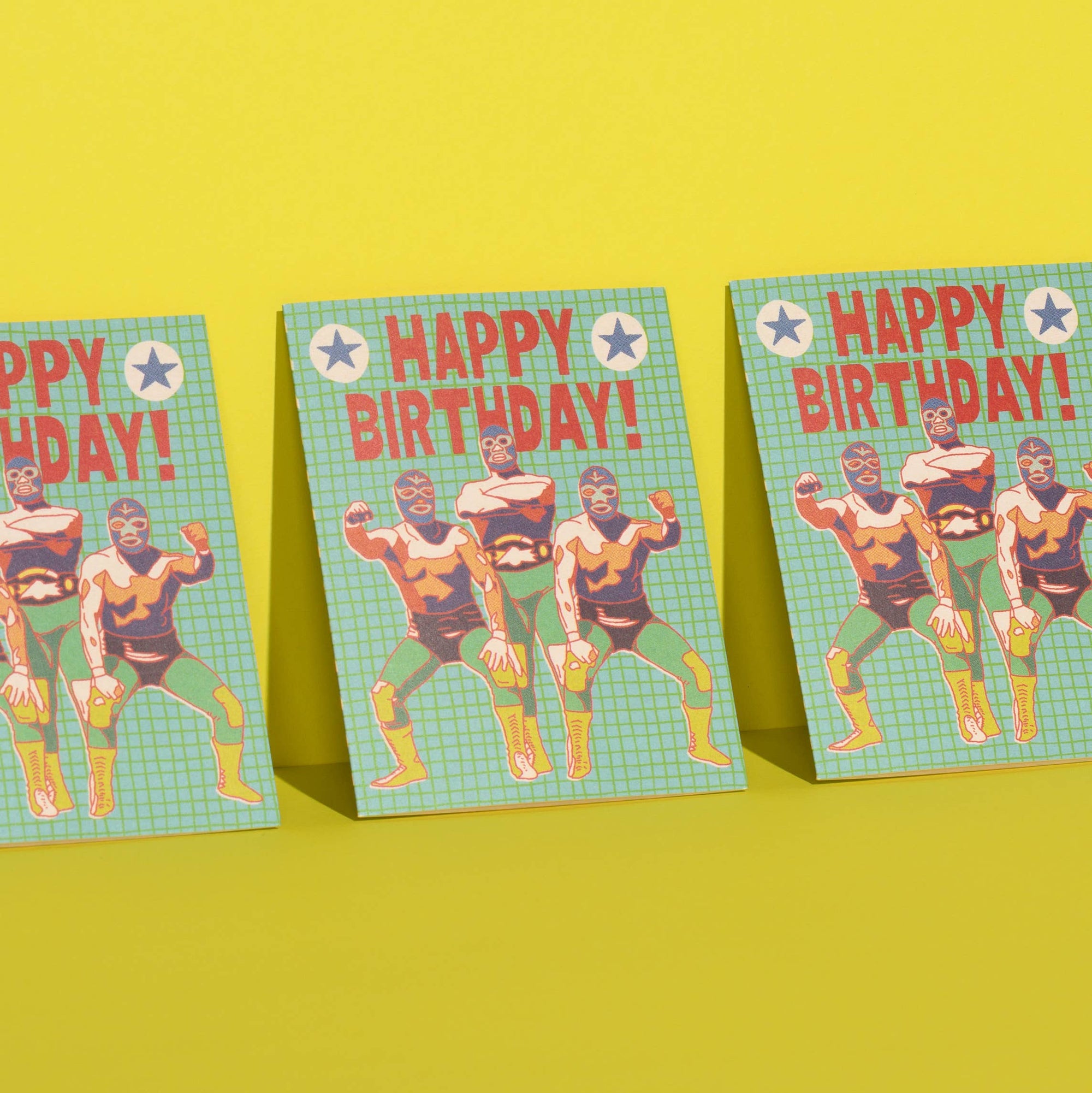 Luchador Birthday card