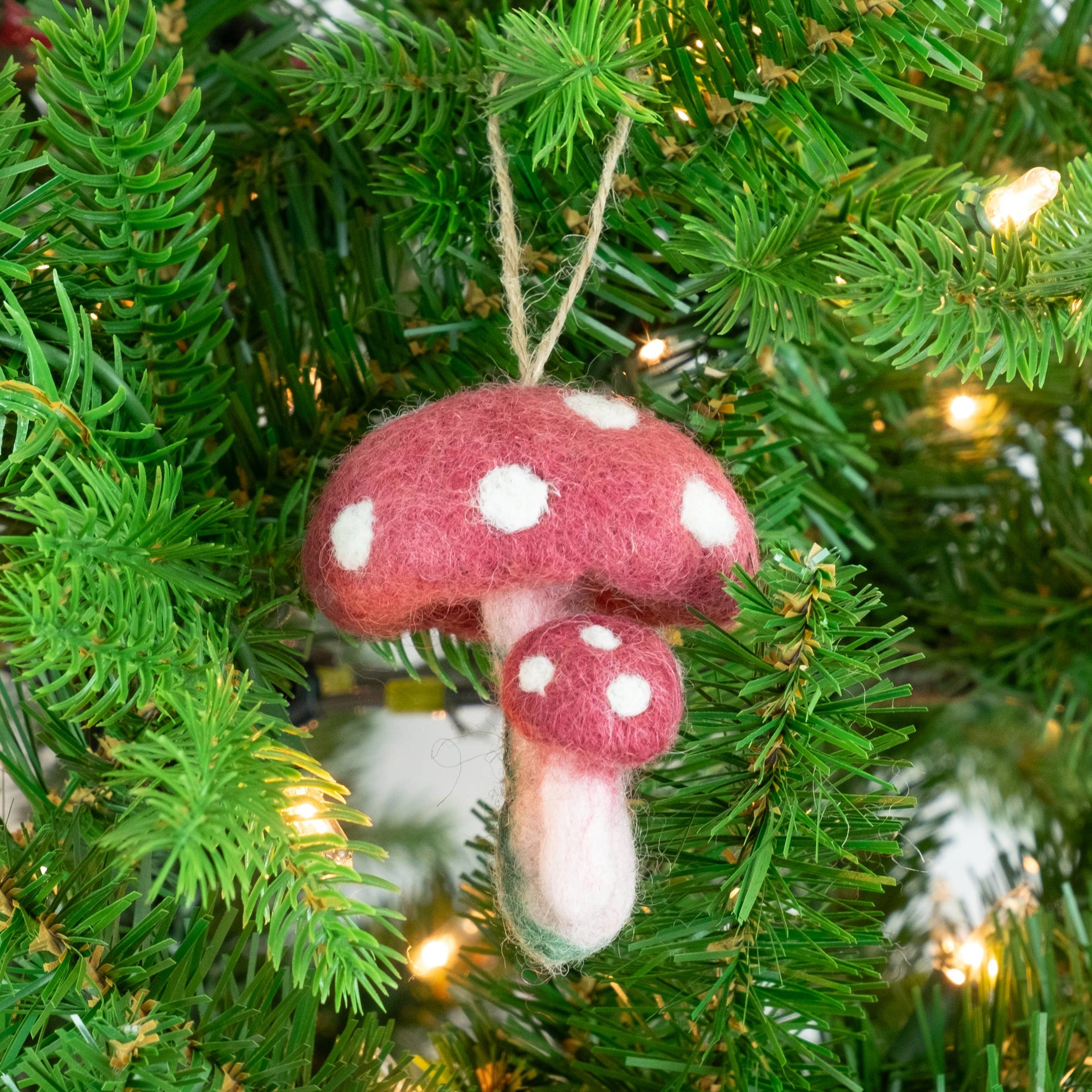 Felt Mushroom Ornaments