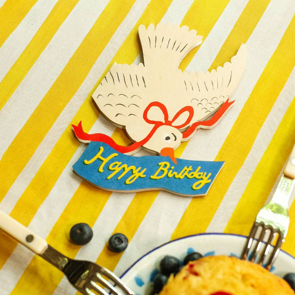 Happy Birthday Bird - Die Cut Card