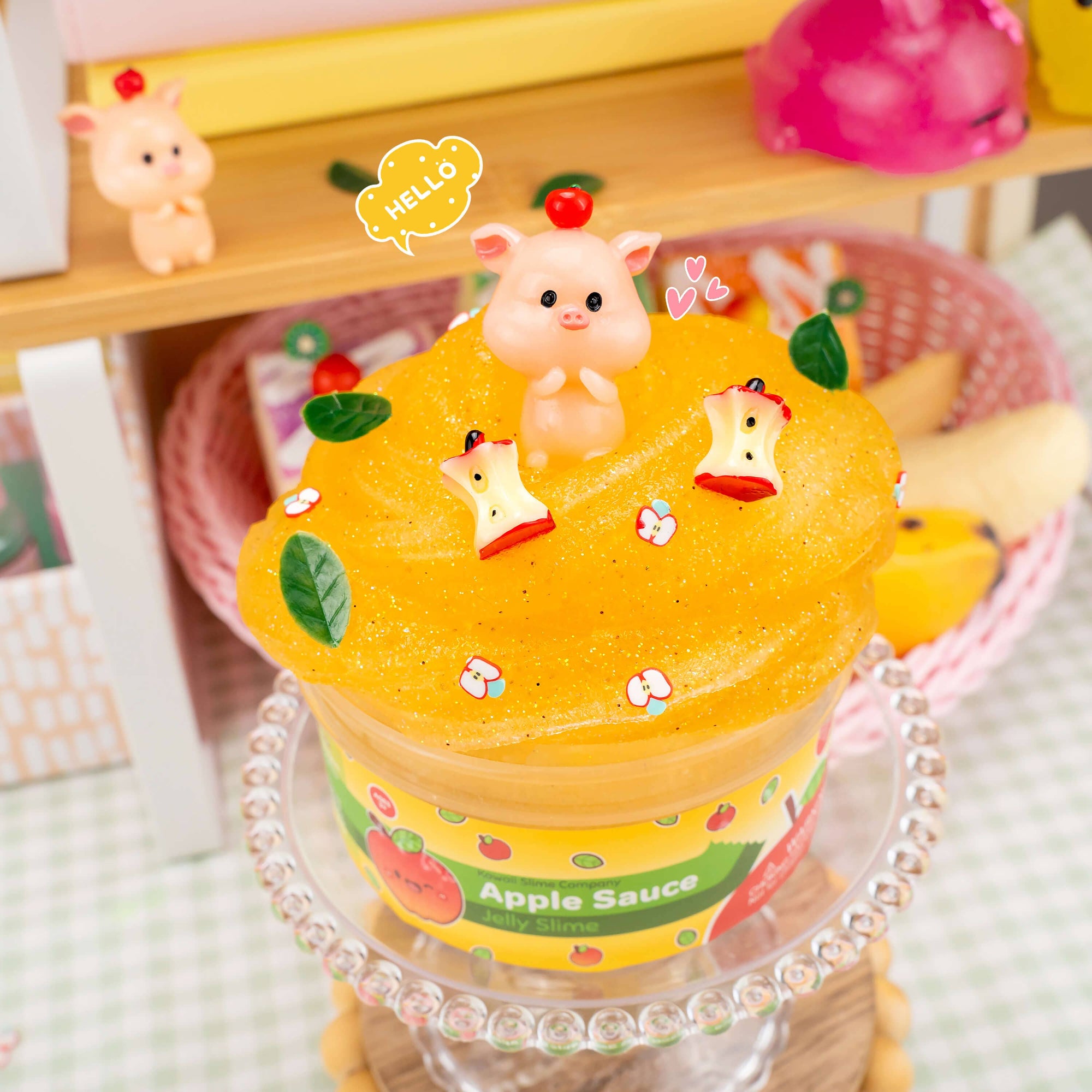 Apple Sauce Jelly Slime