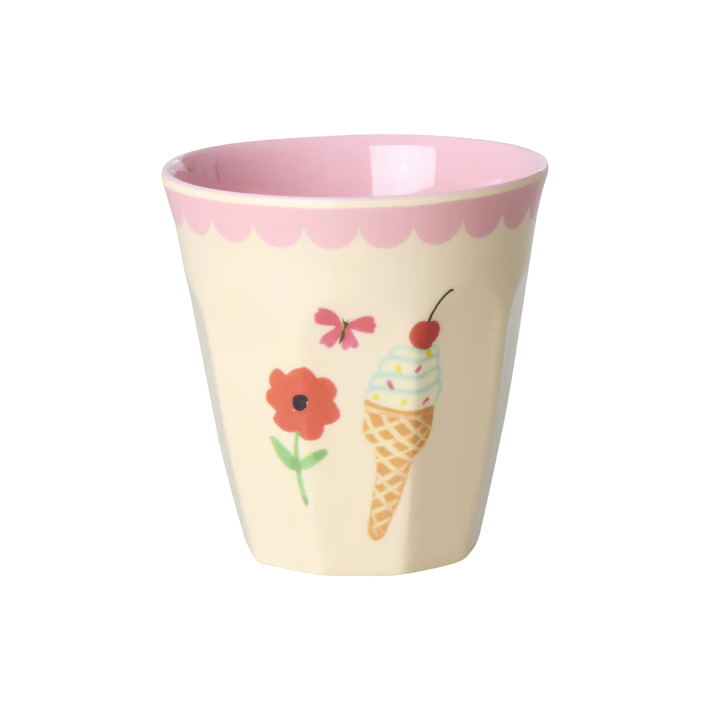 Melamine Kids Cups in Fun Fair Pink Prints - Small - 6 pcs. in Gift Box