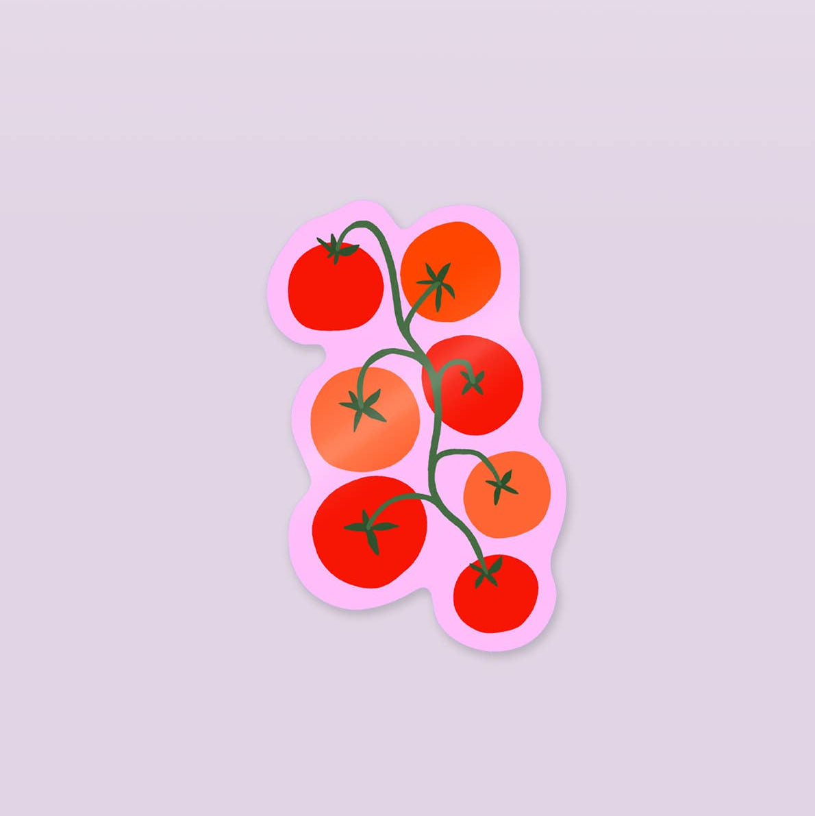 Tomato Vine Die Cut Sticker