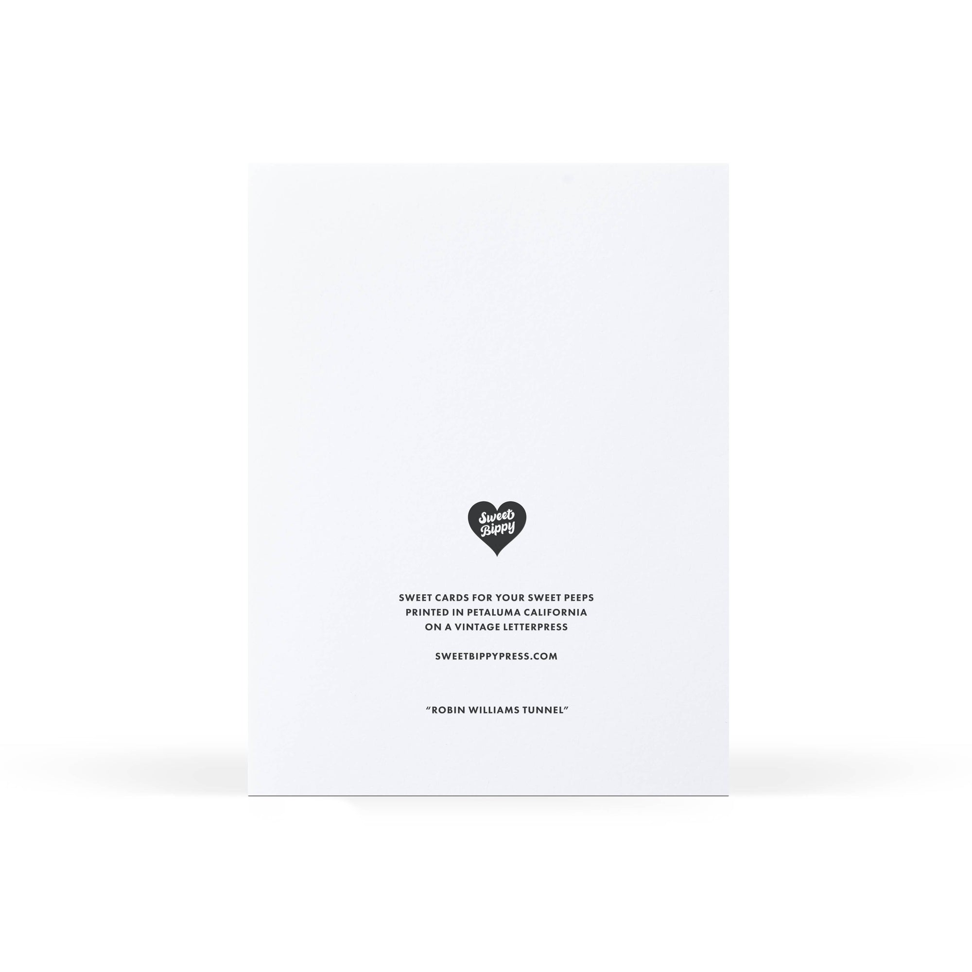 Robin Williams Tunnel Greeting Card