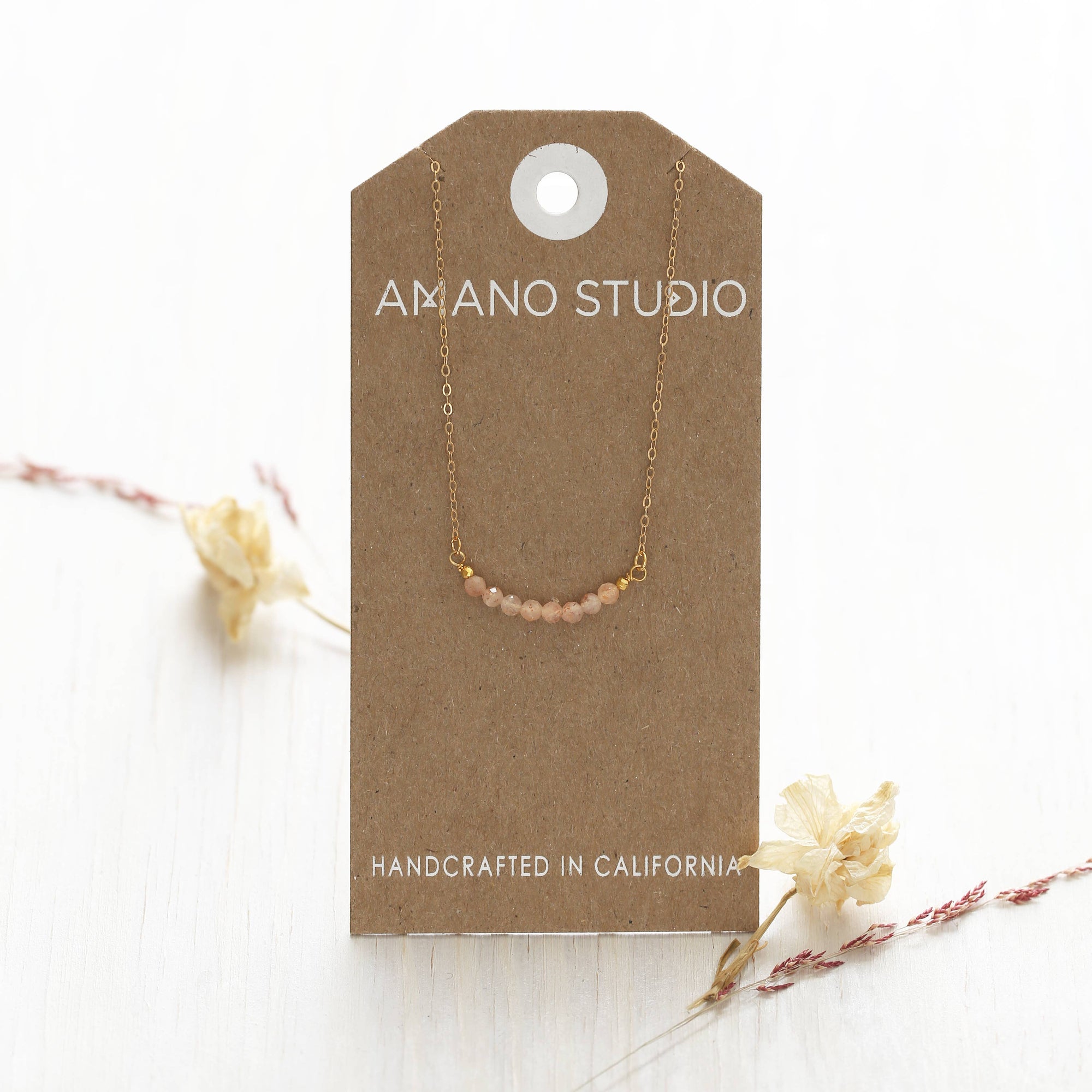 Faceted Gemstone Necklace