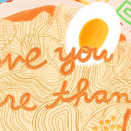 Text 'love you more than' with a heart and sun design on a yellow background