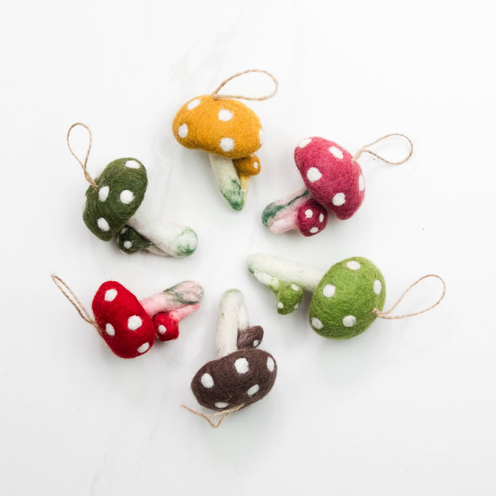 Felt Mushroom Ornaments