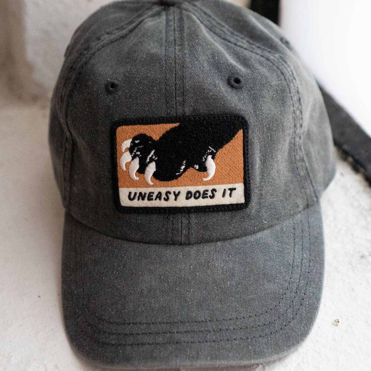 Uneasy Does It Patched Dad Hat
