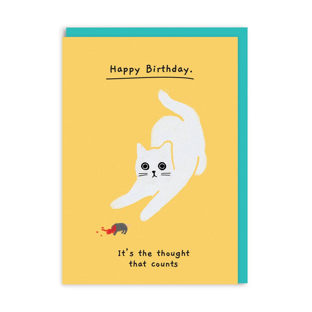 Birthday, it's the thought that counts Card
