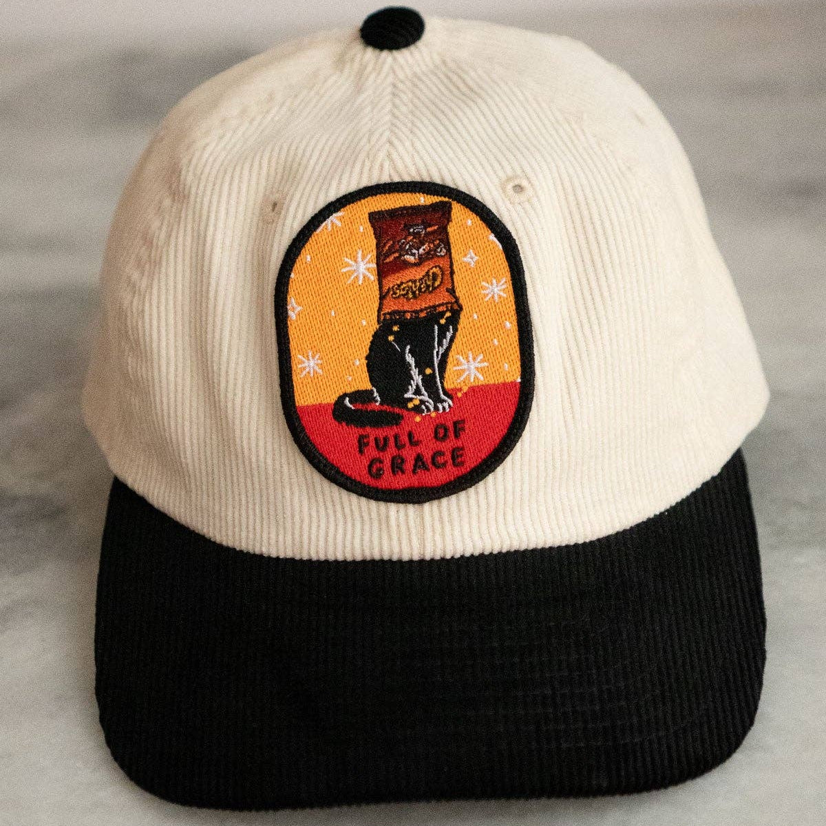 Full of Grace Patched Corduroy Dad Hat