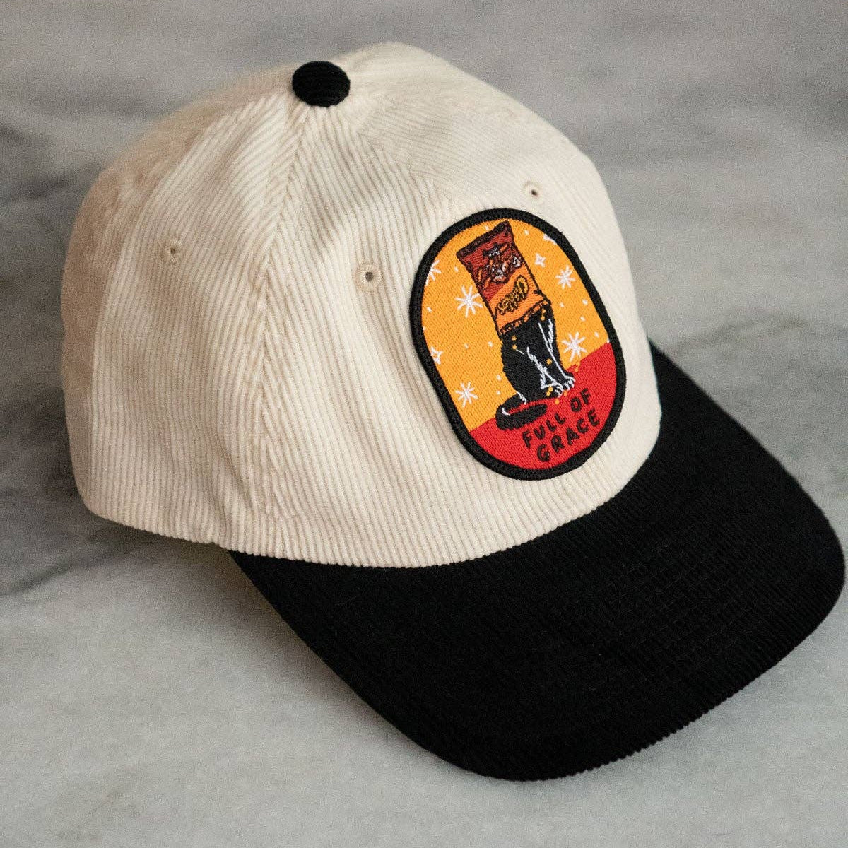 Full of Grace Patched Corduroy Dad Hat