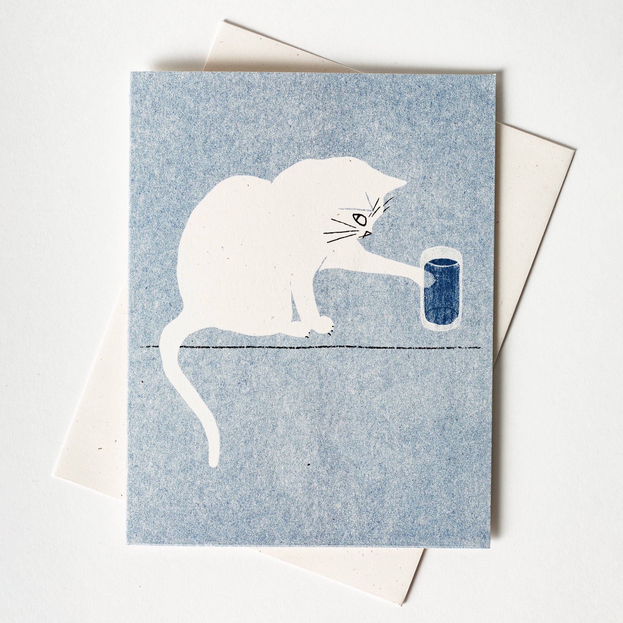 Water Glass - Risograph Card
