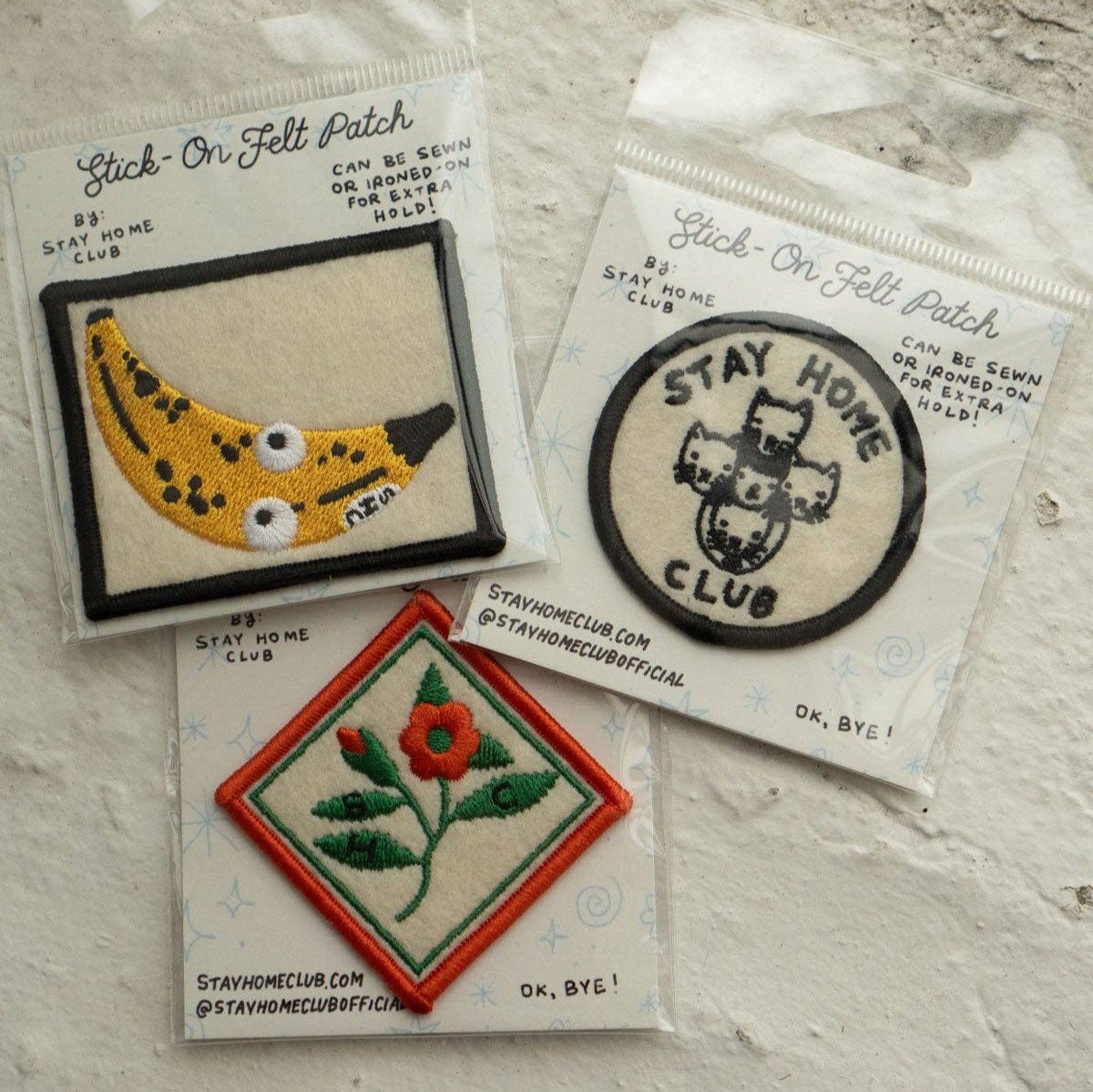 Googly Banana - Felt Sticky Patch