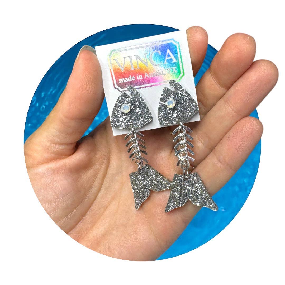 Gill-ty Pleasure Fishbone Earrings