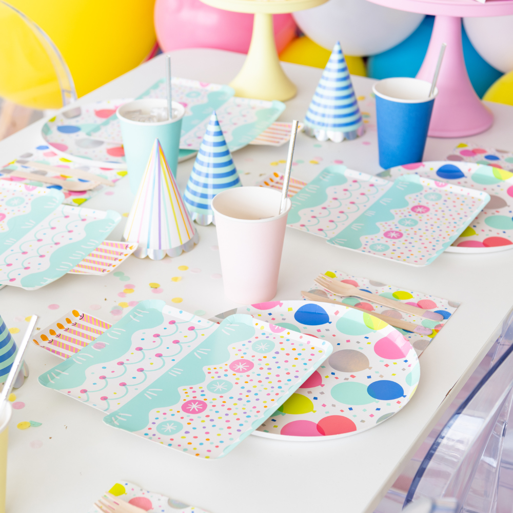 It's A Birthday Balloon Large Plates