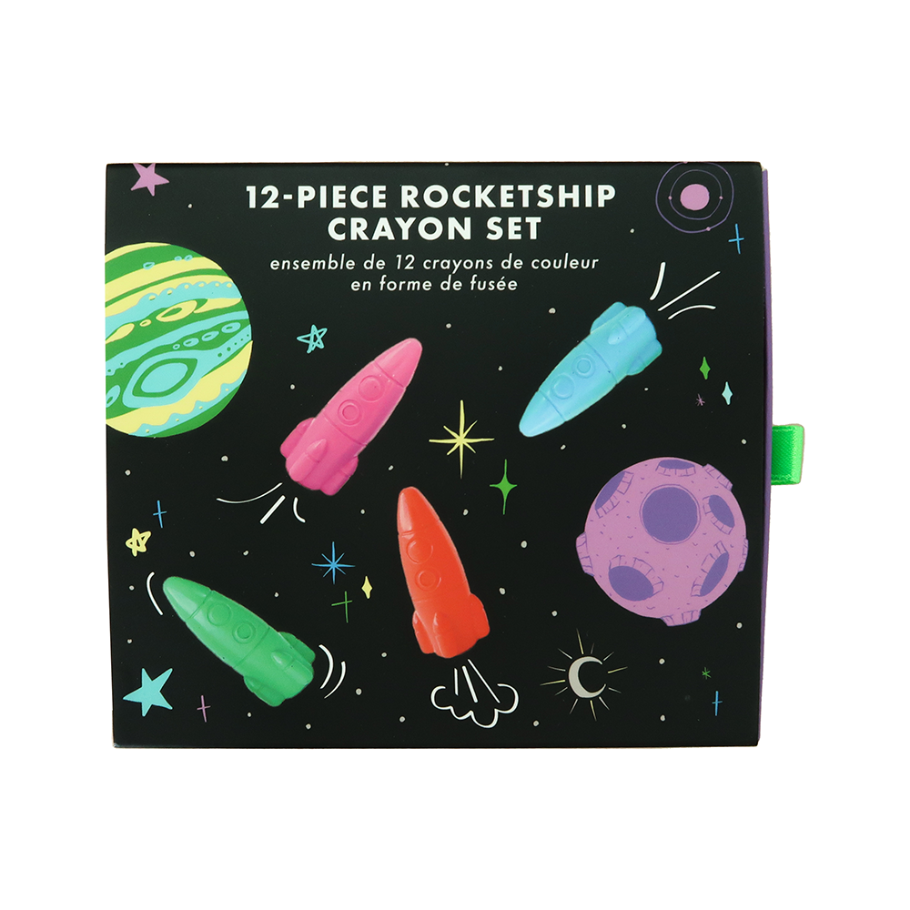 Lost In Space Rocket Ship Crayon Set