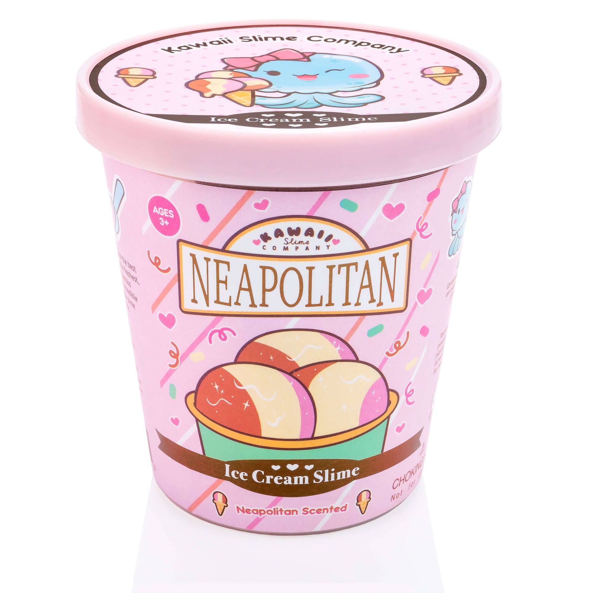 Neapolitan Scented Ice Cream Pint Slime