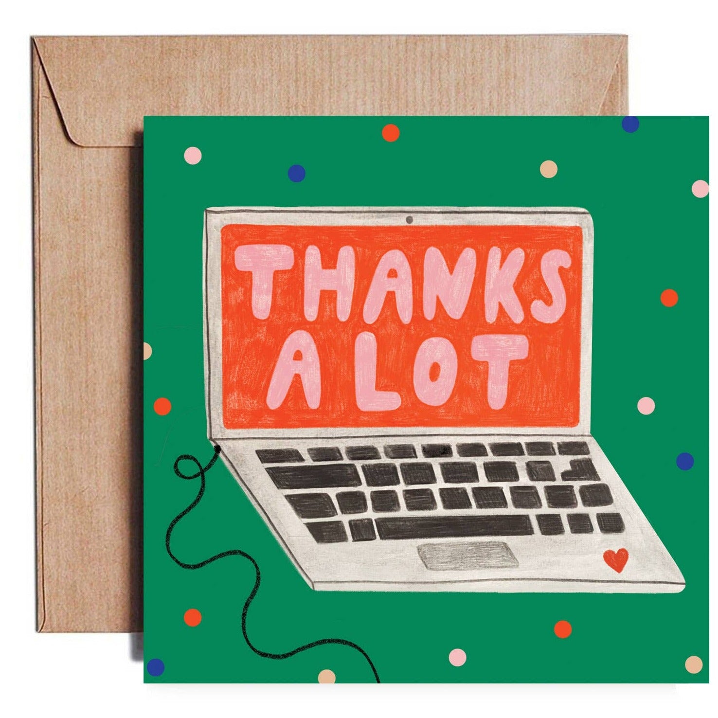 THANKS A LOT card