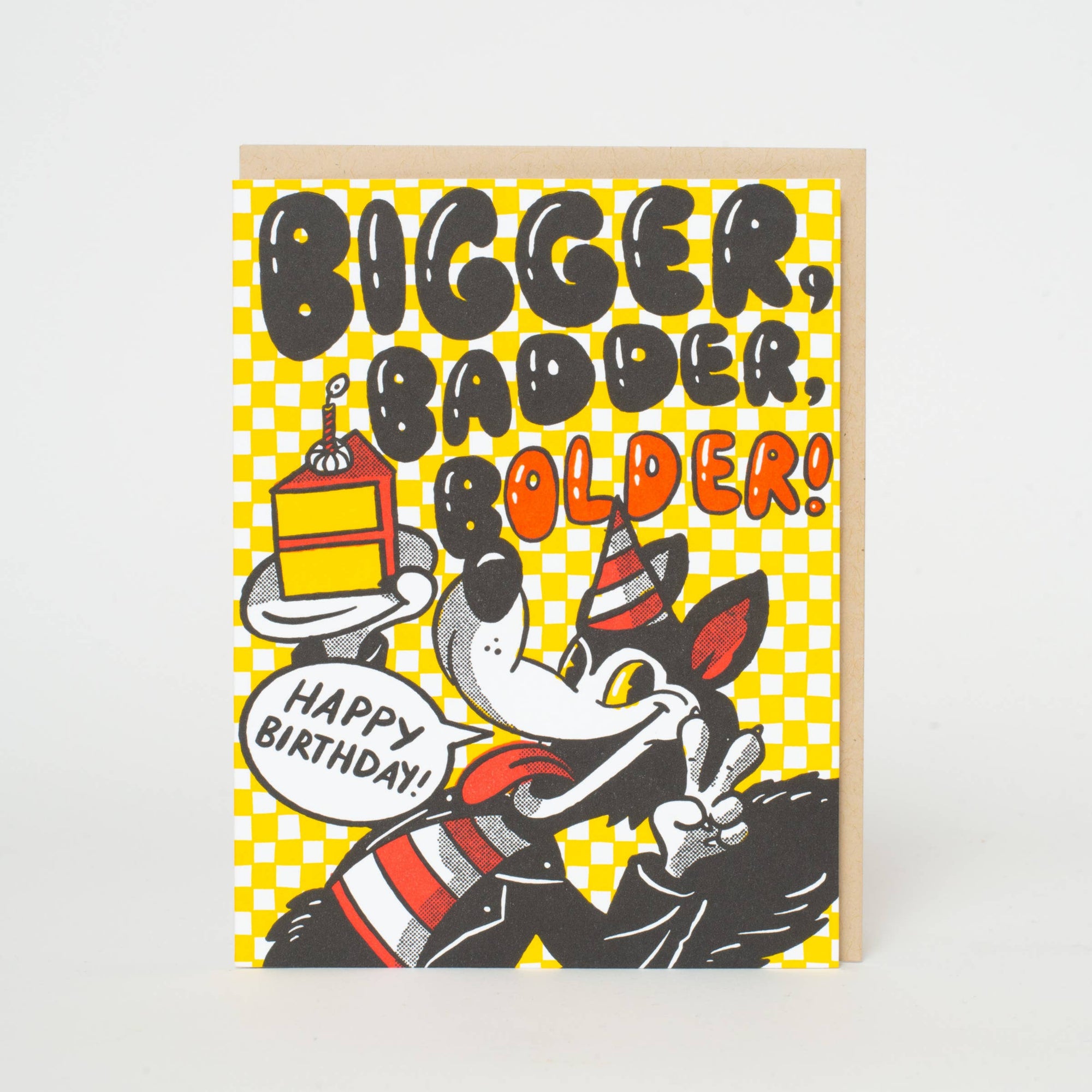 Bad Wolf Birthday Letterpress Card