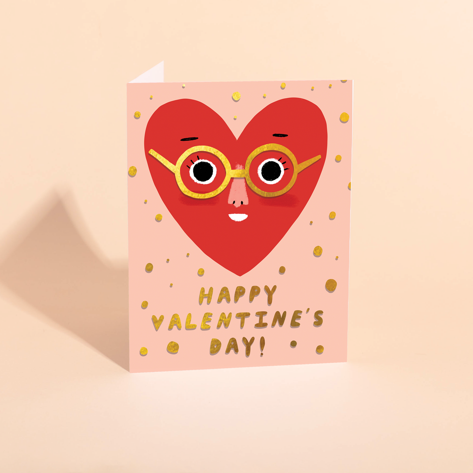 Heart Face- Valentine's Day Card