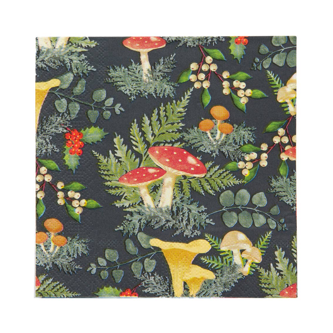 Mushroom Christmas Napkin (20Pk)