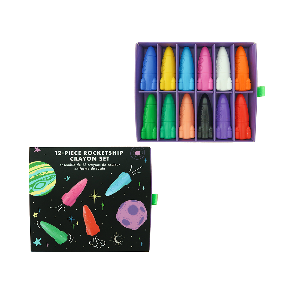 Lost In Space Rocket Ship Crayon Set