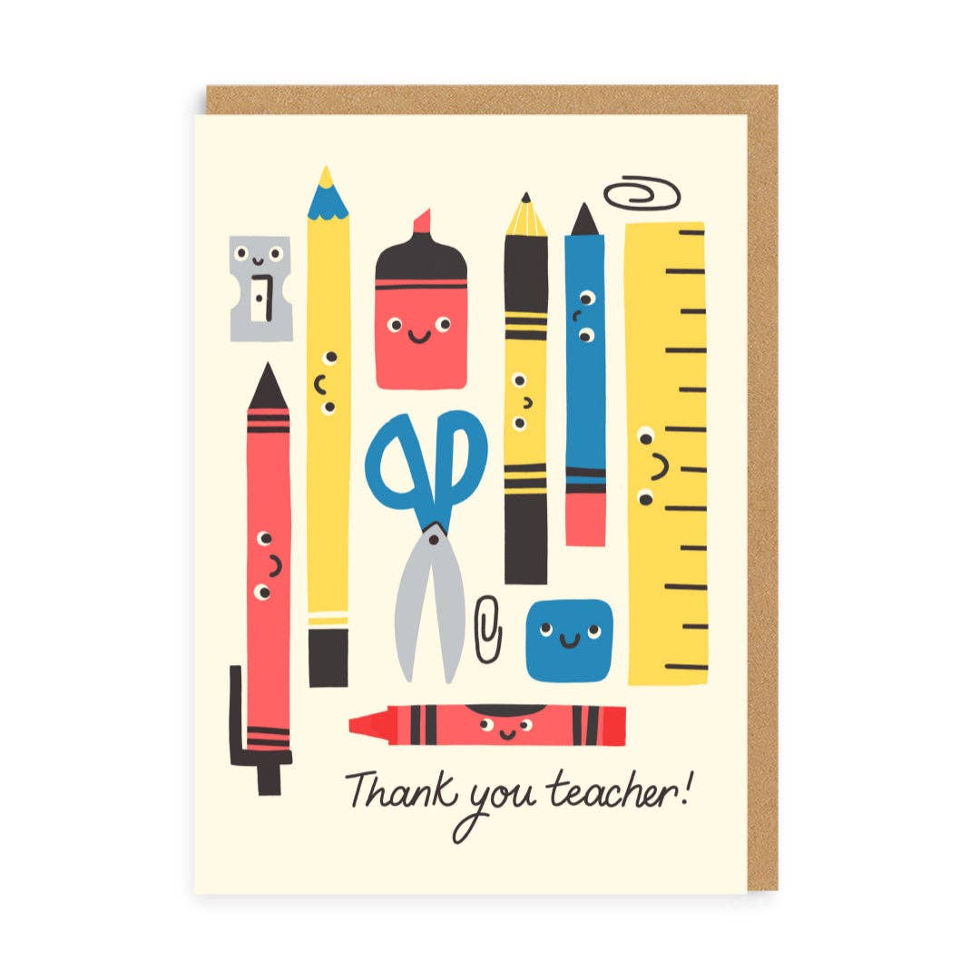 Thank You Teacher Card -Thanks