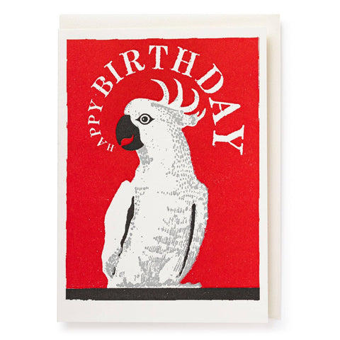 Birthday Cockatoo Greeting Card -birthday