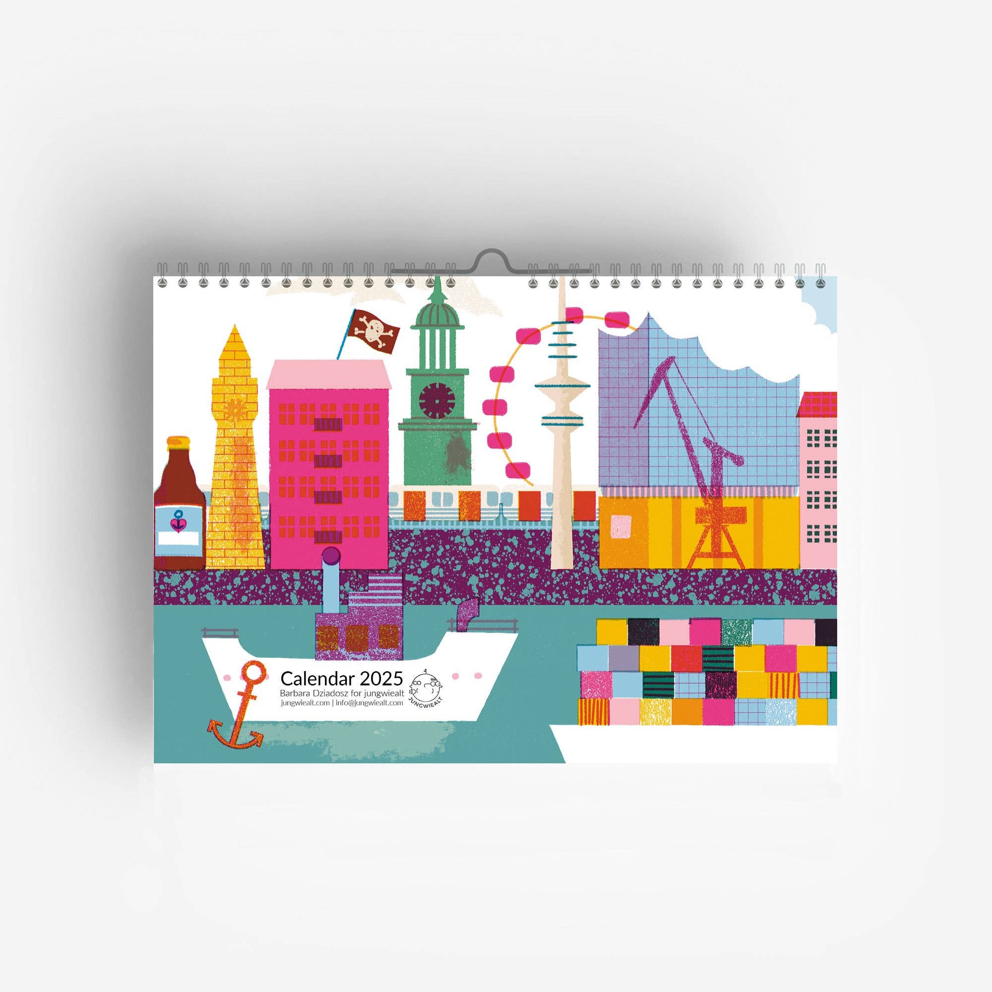 2025 Hamburg Calendar -Barbara Dziadosz