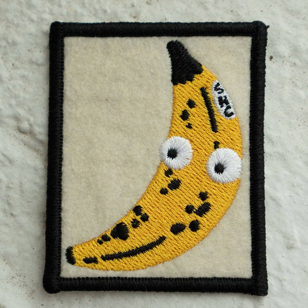 Googly Banana - Felt Sticky Patch