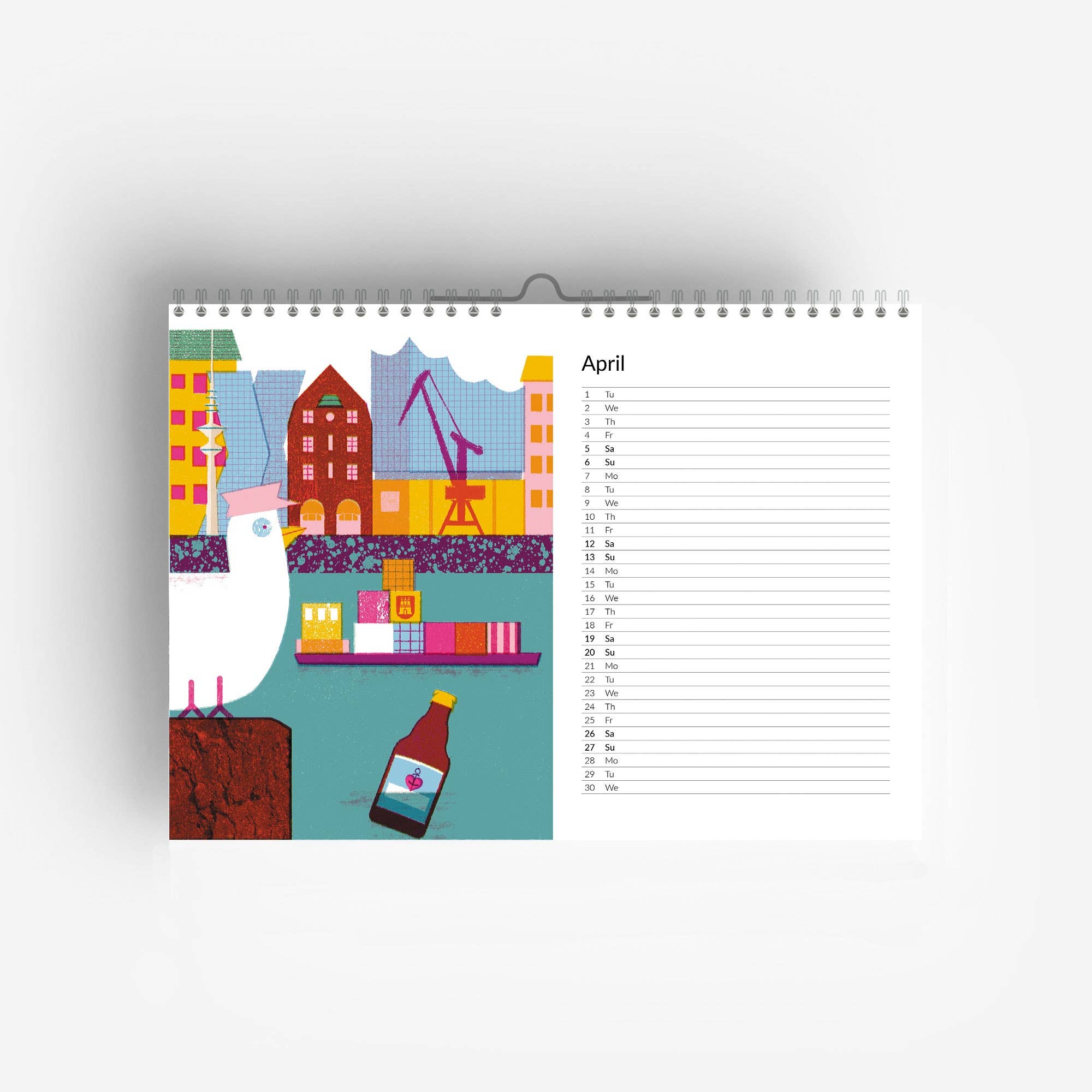 2025 Hamburg Calendar -Barbara Dziadosz