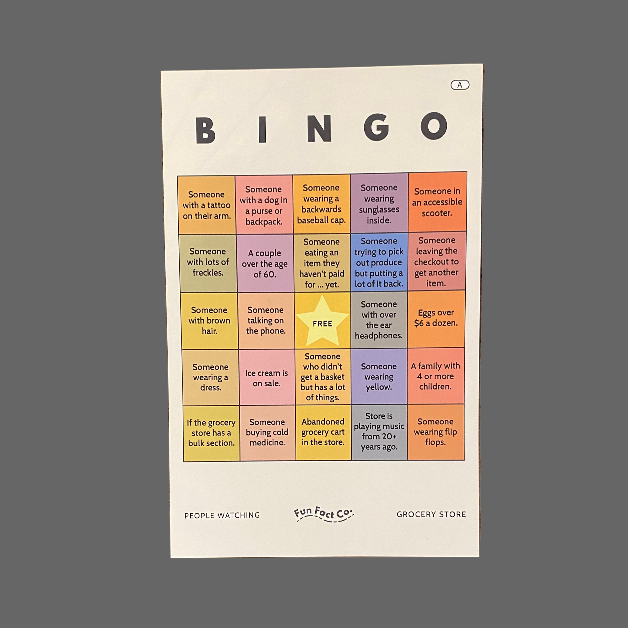 People Watching BINGO!