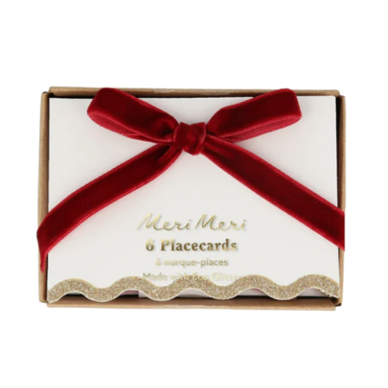 Velvet Bow Place Cards (8pk)