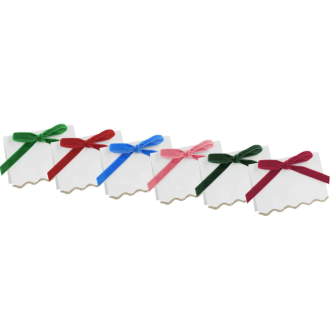 Velvet Bow Place Cards (8pk)