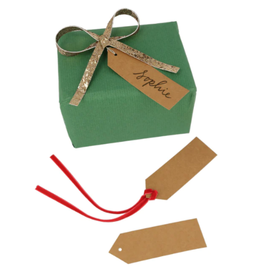 Glitter Bow Gift Tag Set 6pk