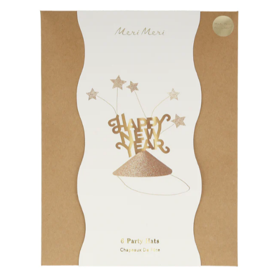 Happy New Year Party Hats -6pk